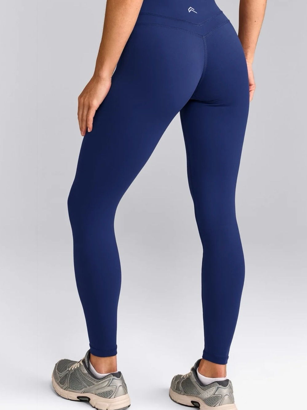 UNIFIEDMOVE HIGH WAISTED LEGGINGS WITH REFLECTIVE LOGO Varsity Blue- Medium Long